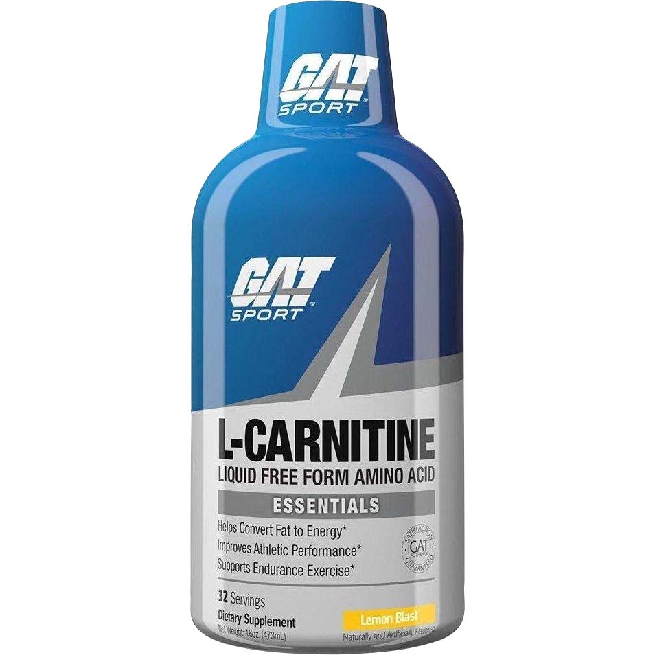 GAT Sport L-Carnitine Liquid, 1500 mg, Lemon Blast - GAT Sport