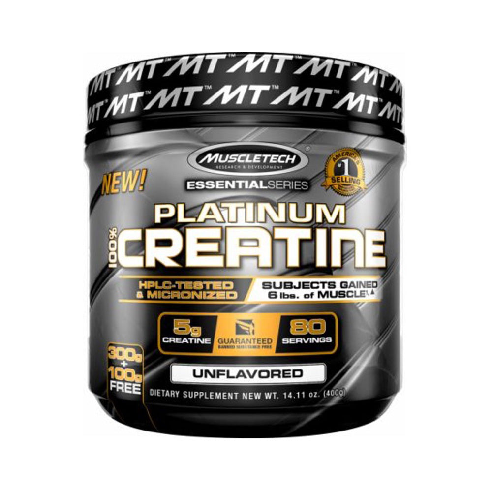 Platinum Creatine, Unflavored, 400 Gm, Muscletech - Muscletech