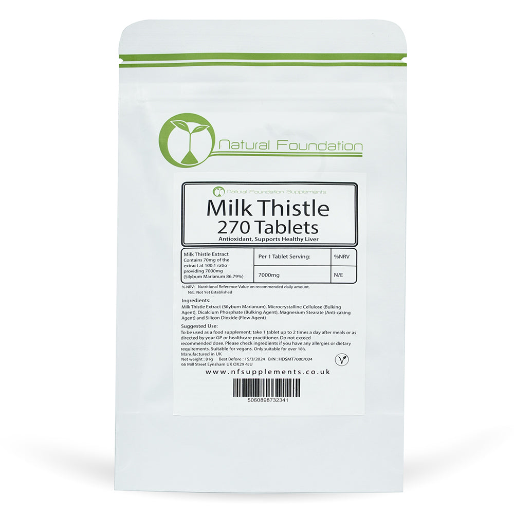 Natural Milk Thistle Foundation, 270 Tablets, 7000 mg - Natural Foundation