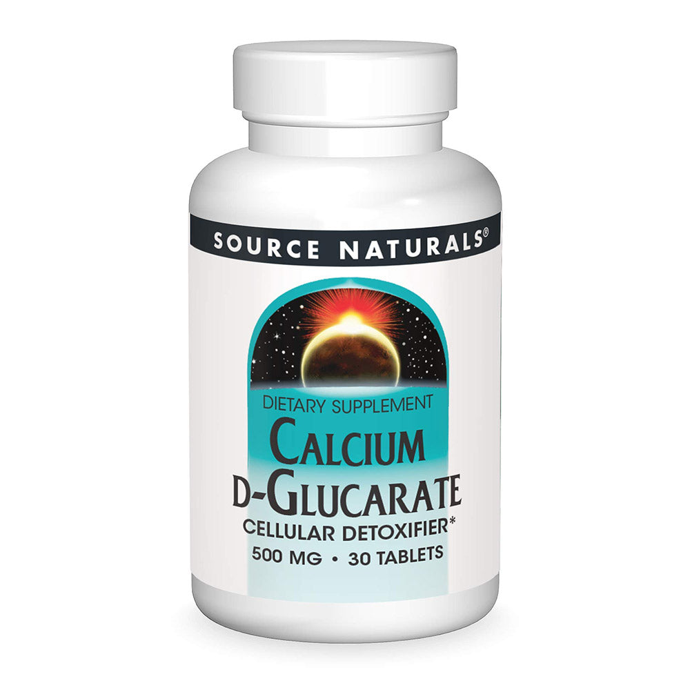 Source Naturals Calcium D-Glucarate, 500 mg, 30 Tablets - Source Naturals