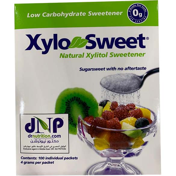 Sweet Natural Xylitol Sweetener, Xylo, 100 packets - XyloSweet