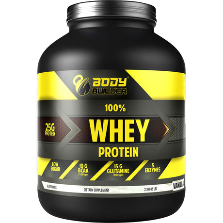 Whey Protein Body Builder, Vanilla, 5 LB - Body Builder