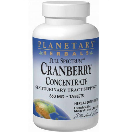 Full Spectrum Cranberry Concentrate, 560 mg, 90 Tablets - Planetary Herbals - Planetary Herbals