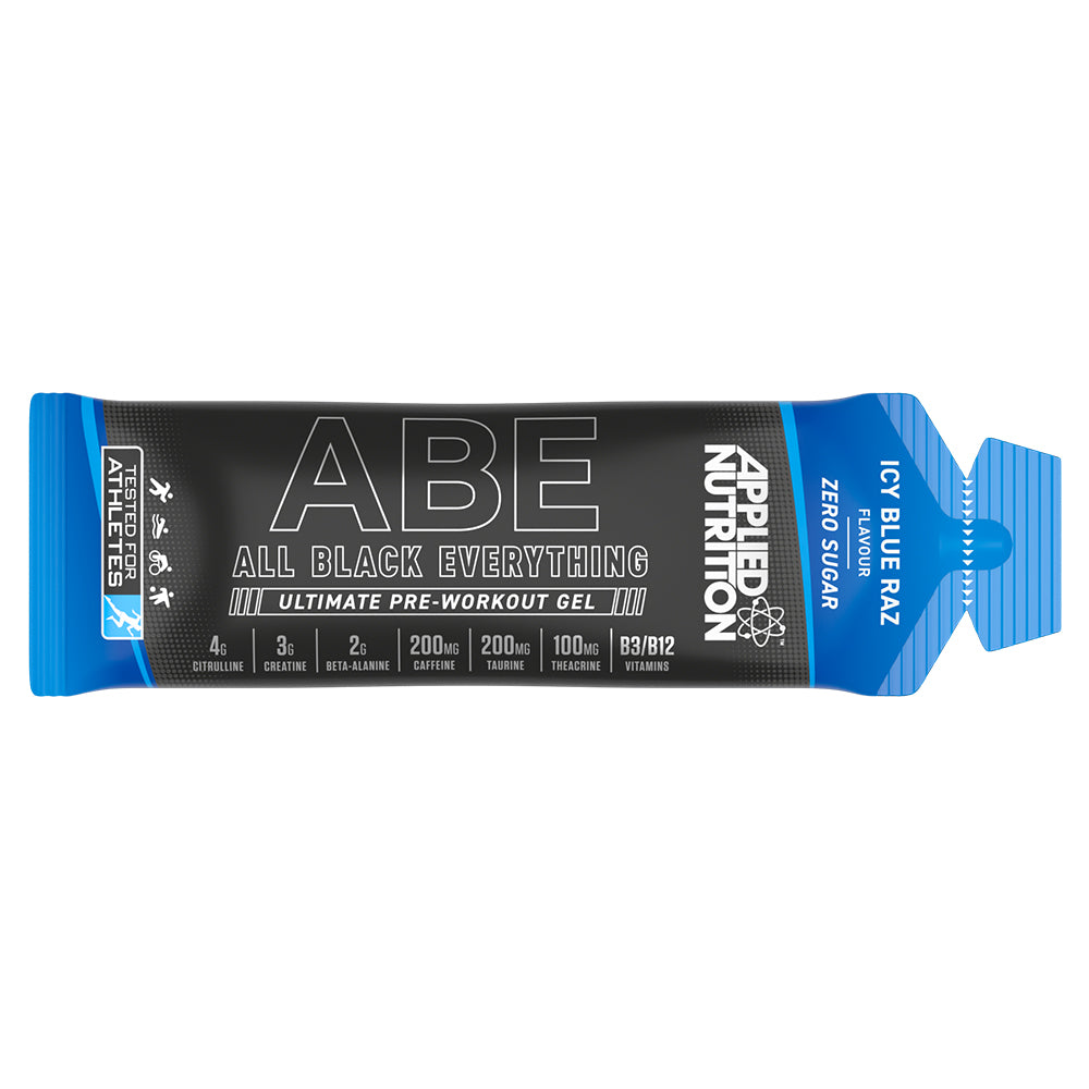 ABE Ultimate Pre Workout Gel, Icy Blue Raz, Applied Nutrition (1 Piece) - Applied Nutrition