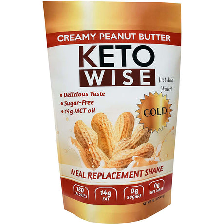 Keto Wise Peanut Butter Meal Replacement Shake, 456 Gm - Keto Wise