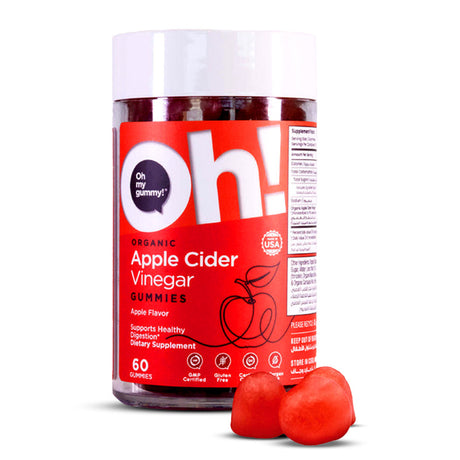 Oh My Oh! Apple Cider Vinegar Gummies, Apple, 60 - Oh My Oh