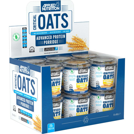 Applied Nutrition Critical Oats, Blueberry, Box of 12 Pieces - Applied Nutrition