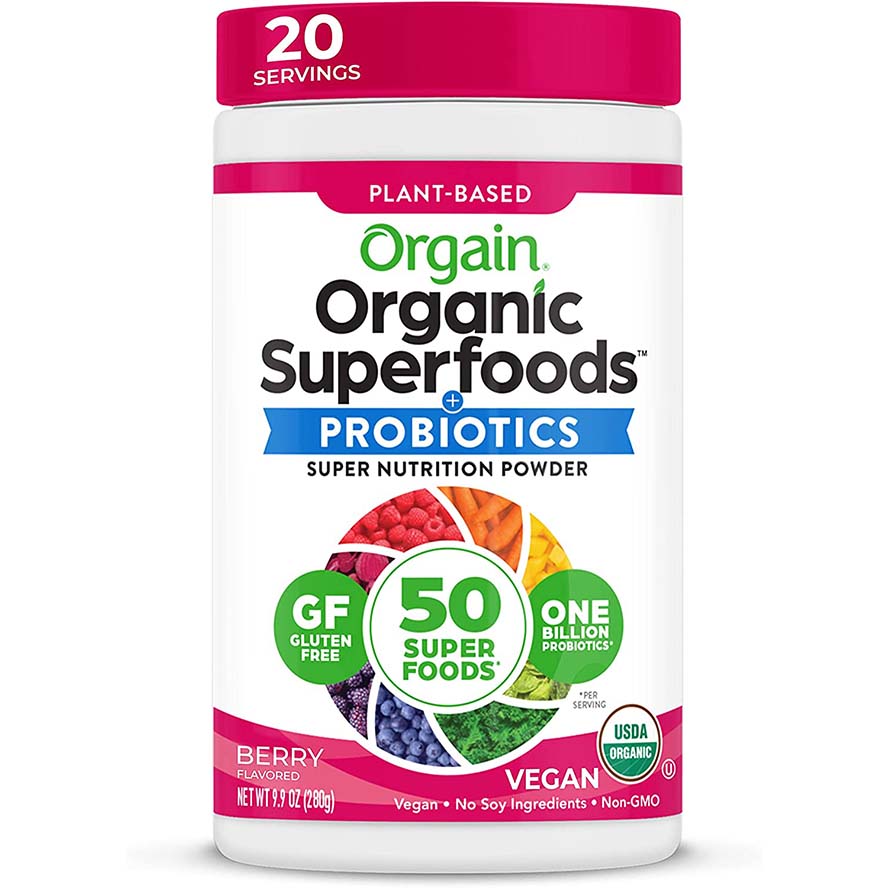 Orgain Organic Superfoods, Berry, 20 - Orgain