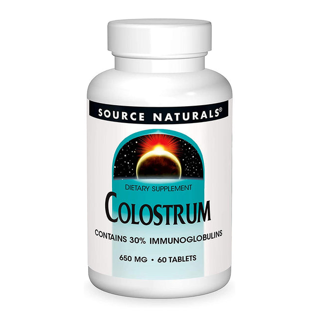 Colostrum 650 mg, 60 Tablets - Source Naturals - Source Naturals