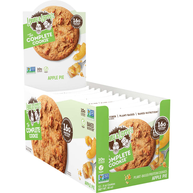 Box of 12 Pieces, Lenny & Larry’s Complete Cookies, Apple Pie - Lenny & Larry’s