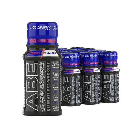 ABE Ultimate Pre Workout Shot, Energy Flavor, Applied Nutrition (Box of 12 Shots) - Applied Nutrition