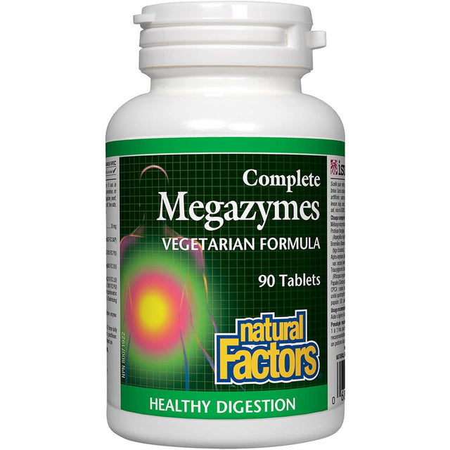 Complete Megazymes, 90 Tablets - Natural Factors - Natural Factors