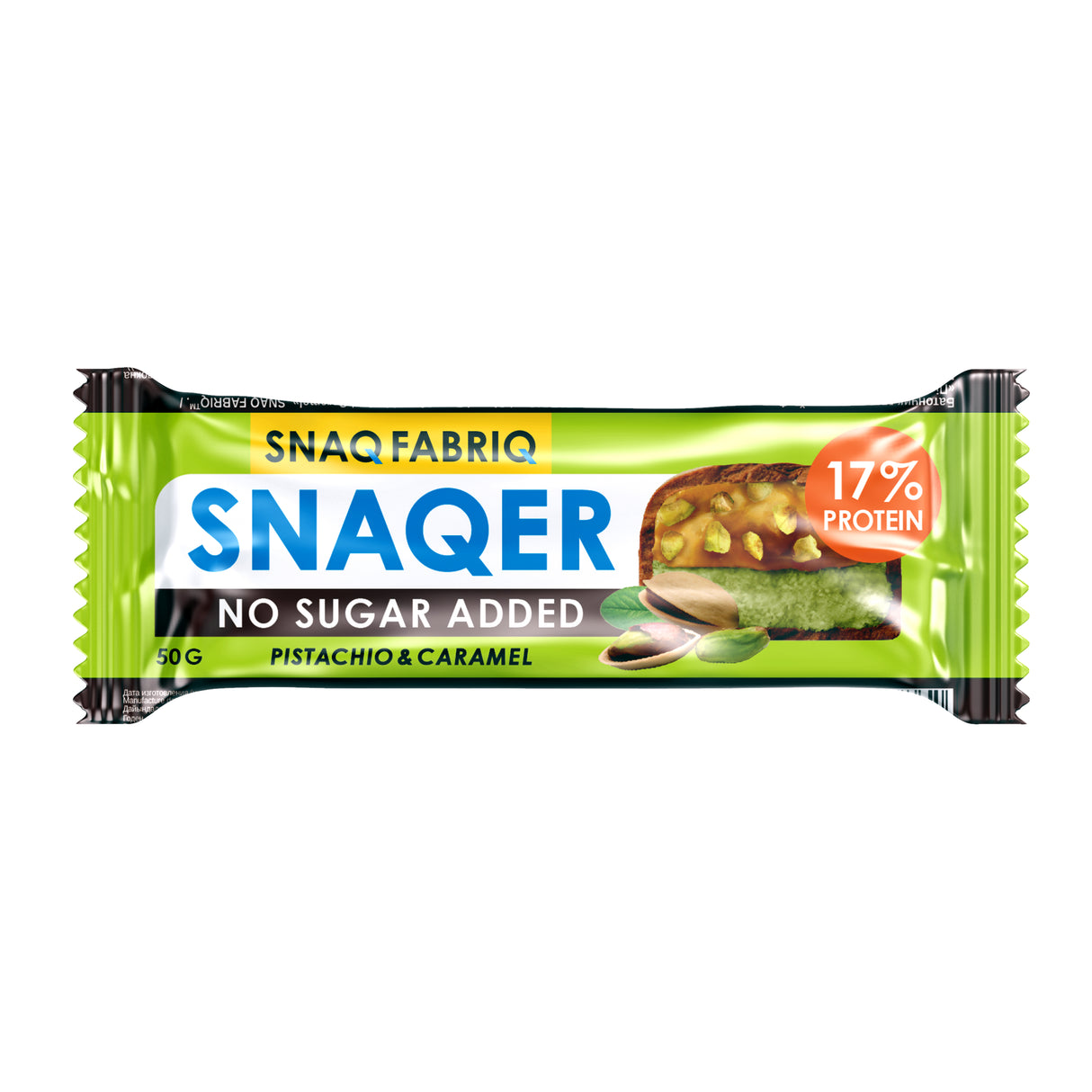 Snaq Fabriq Protein Bar, Pistachio, 1 Bar - SNAQ FABRIQ