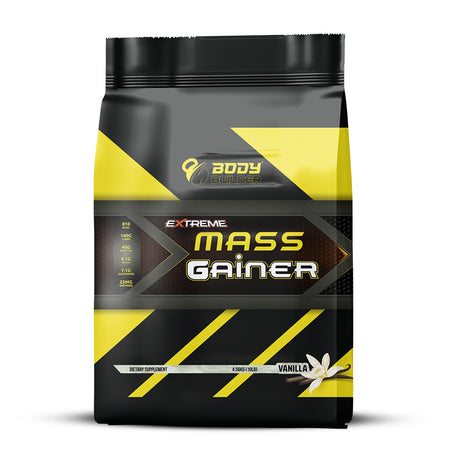 Extreme Mass Gainer Body Builder, Vanilla, 10 LB - Body Builder