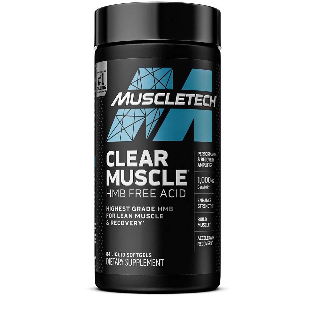 Muscletech Clear Muscle HMB Free Acid, 84 Softgels - Muscletech