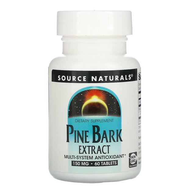 Pine Bark Extract, 150 mg, 60 Tablets - Source Naturals - Source Naturals