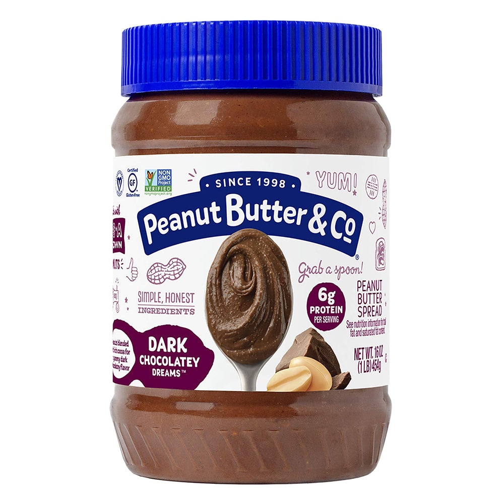 Peanut Butter & Co. Dark Chocolate Dreams Peanut Butter, 1LB - Peanut Butter & Co