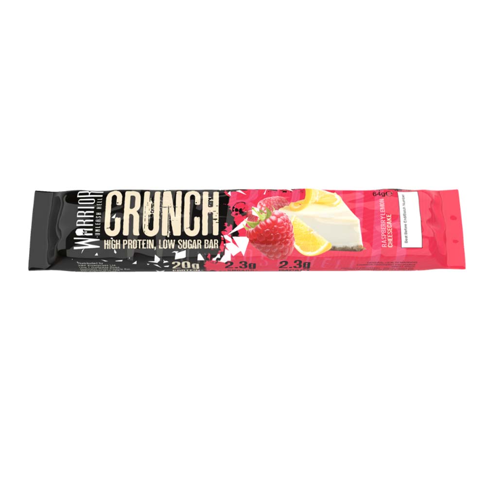 Warrior Crunch Protein Bar, Raspberry Lemon Cheesecake, 1 Bar - Warrior Supplements