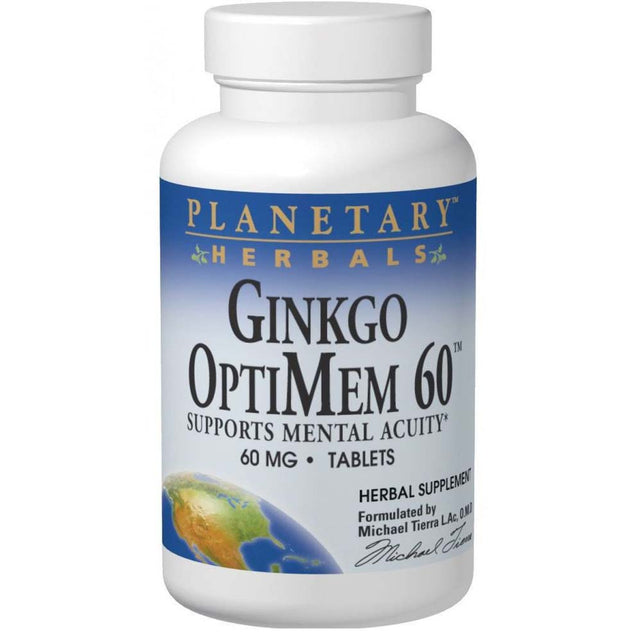 Ginkgo Optimem, 60 mg, 90 Tablets, Planetary Herbals - Planetary Herbals